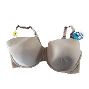Vanity Fair Underwire Bra Women's 44DD Honey Beige T-Shirt Full Coverage New